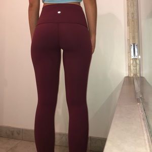Lululemon rare burgundy leggings